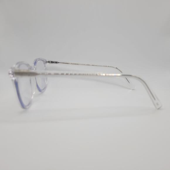 Warby Parker Eyeglasses Carlton Crystal Clear Rectangular Optical Frame Unisex - Picture 5 of 8